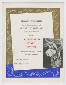International Dance Festival du 21 septembre au 3 octobre 1948