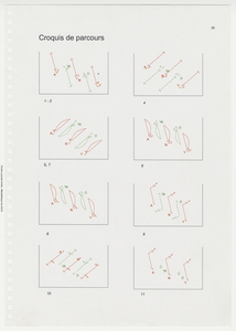 Croquis de parcours vus de la scène en version numérique imprimée [ca 1998].
